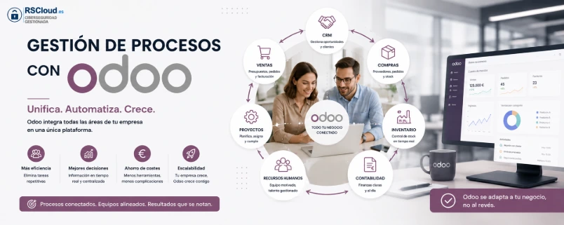 Gestión empresarial con Odoo: facturación, clientes, inventario y proyectos